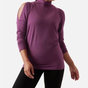 Athleta Cold Shoulder Top S